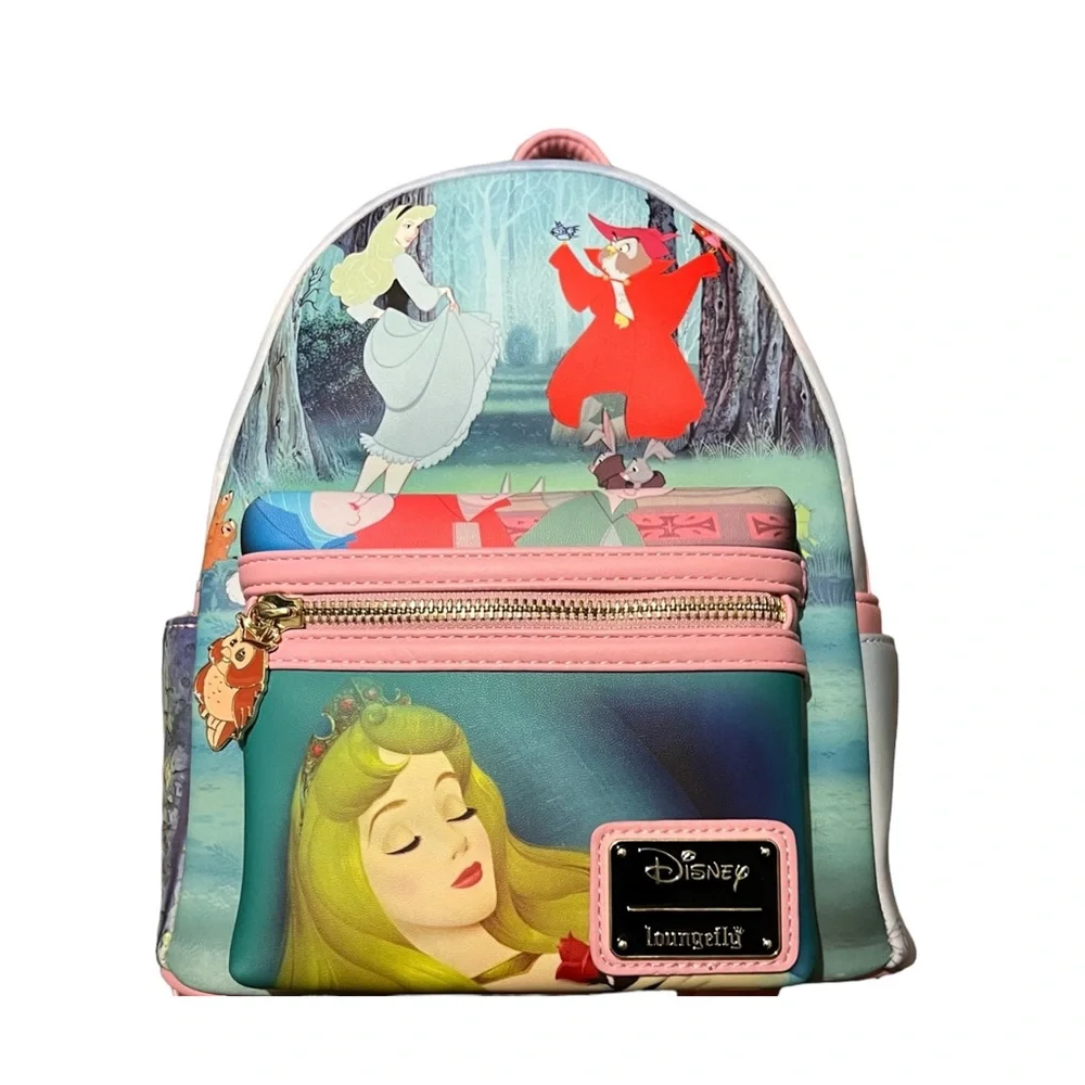 DISNEY Loungefly Sleeping Beauty Princess Scenes Mini Backpack NWT/NEW‎